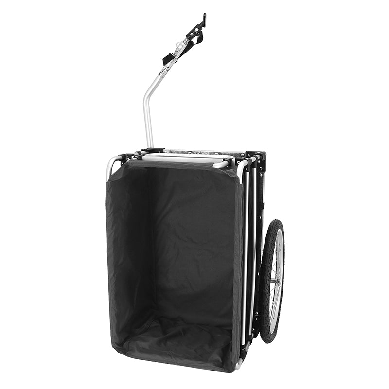 Remorque utilitaire vert-noir avec housse roues 20" – 40 kg – vue 3