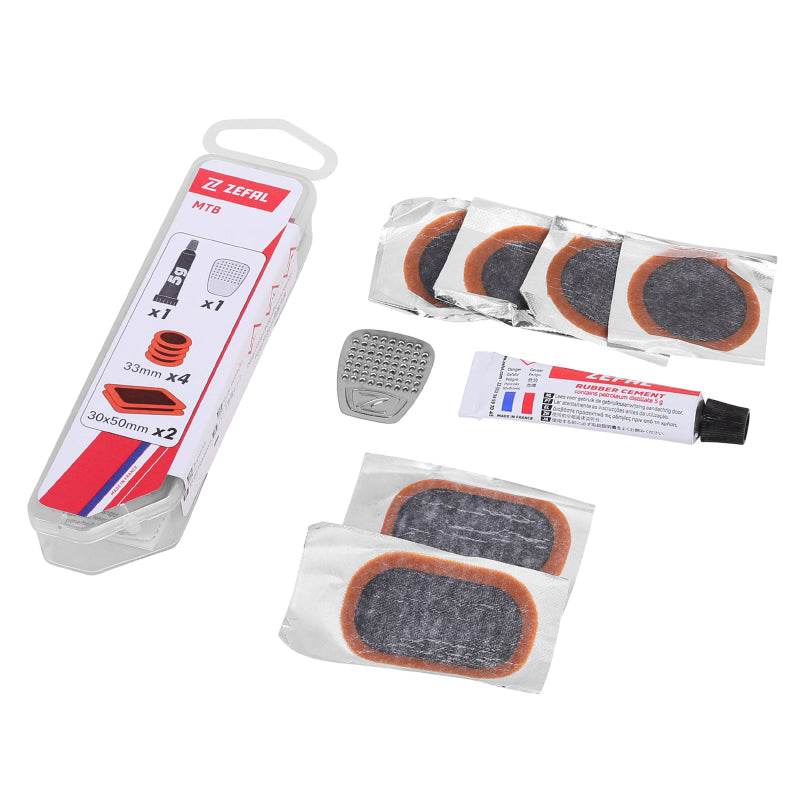 Kit de réparation pneu tubeless VTT Zefal à rustines intérieures