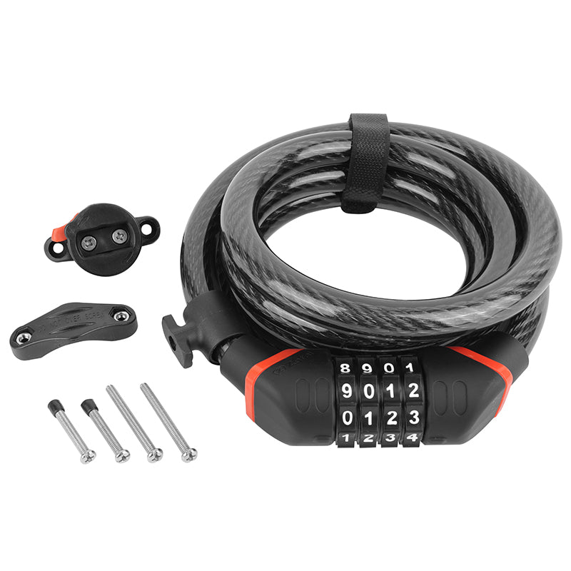 Antivol spirale haute sécurité Zefal K-Traz C9 Ø 15 mm 1,80 m – À code