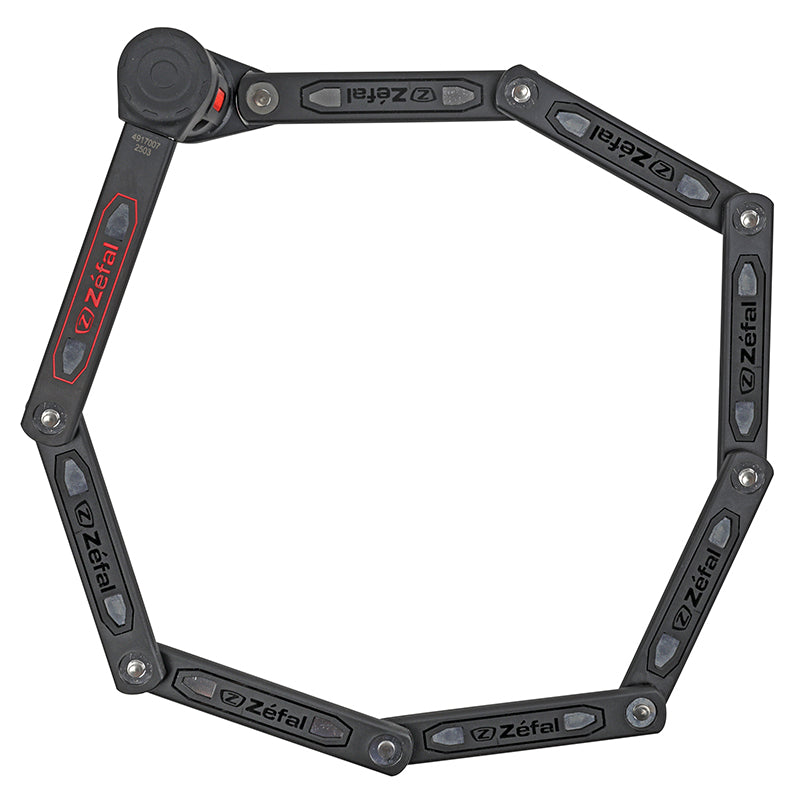 Antivol pliant à clé Zefal K-Traz F16L 95 cm noir – FUB 1 étoile – vue 3