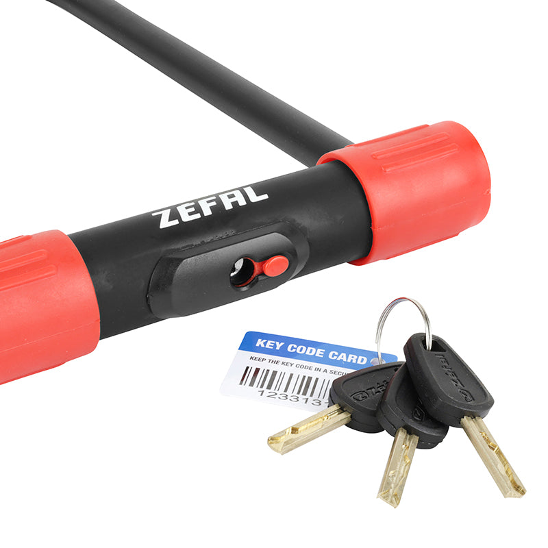 Antivol U à clé Zefal K-Traz U13L 115 x 292 mm Ø 13 mm avec support – vue 3