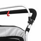 Remorque enfant poussette 2 places alu vert-noir – 36 kg – vue 4