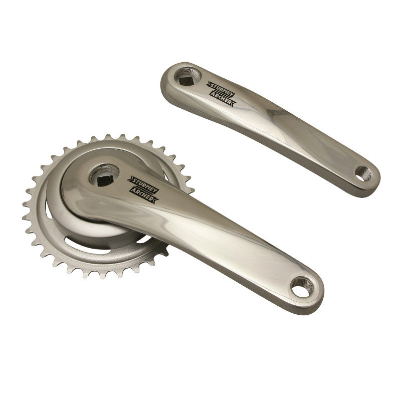 Pédalier city Sturmey Archer alu 170 mm 33 dents chaîne 1/8"