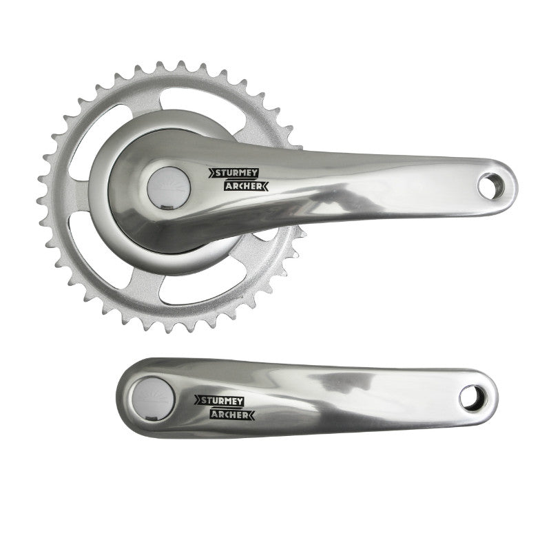 Pédalier city Sturmey Archer alu 170 mm 38 dents chaîne 3/32"