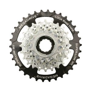 Roue libre 7 vitesses Sunrace Megadrive 13-34 argent indexée