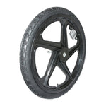 Roue de remorque 20" bâtons noire avec pneu