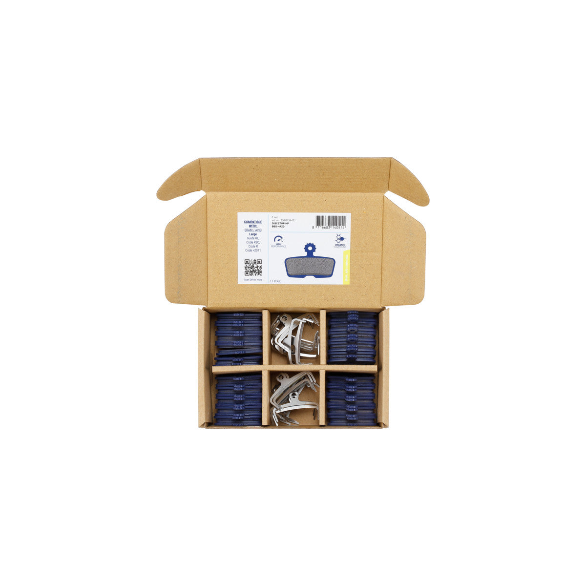 Boîte de plaquettes DiscStop HP, comp. Avid (20 paires) BBB
