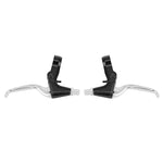 Leviers de frein VTT-VTC V-Brake Newton 3 doigts alu argent-noir (paire)