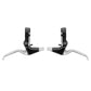 Leviers de frein VTT-VTC V-Brake Newton 3 doigts alu argent-noir (paire) – vue 2