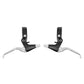 Leviers de frein VTT-VTC V-Brake Newton 3 doigts alu argent-noir (paire) – vue 3