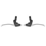 Leviers de frein VTT-VTC V-Brake Newton 4 doigts alu argent-noir (paire)