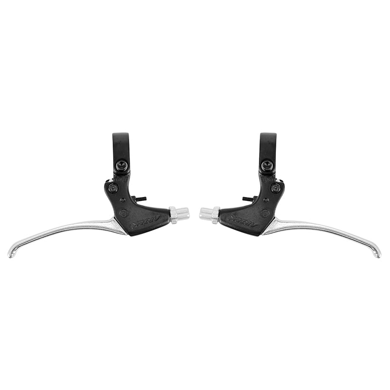 Leviers de frein VTT-VTC V-Brake Newton 4 doigts alu argent-noir (paire) – vue 4