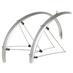 Garde-boue city-VTC 28" Stronglight Tour 54 mm à tringles (paire) – Argent