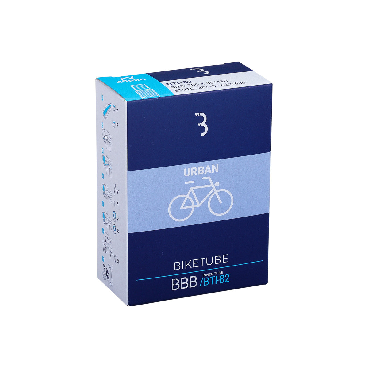 Chambre à air Road BikeTube, 700 x 30/43C BBB