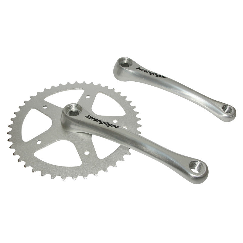 Pédalier city Stronglight SL55 alu argent 170 mm axe carré 115 mm – 44