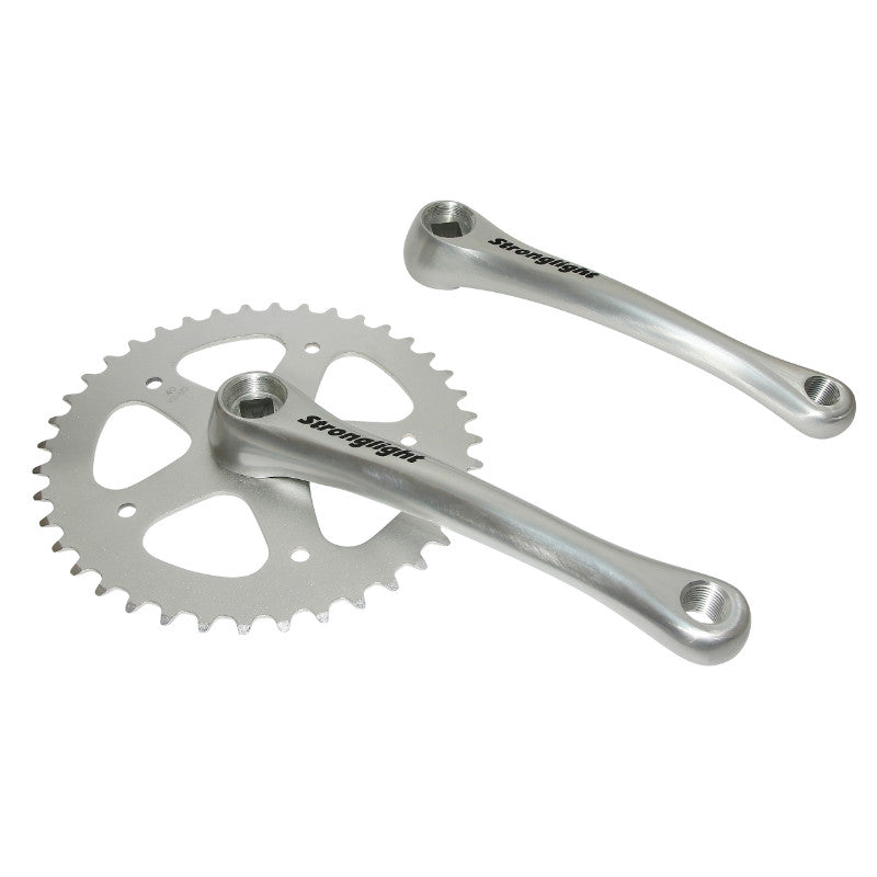 Pédalier city Stronglight SL55 alu argent 170 mm axe carré 115 mm – 40