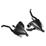 Leviers-manettes VTT P2R Azera 3 x 8 vitesses V-Brake compatibles Shimano (paire)