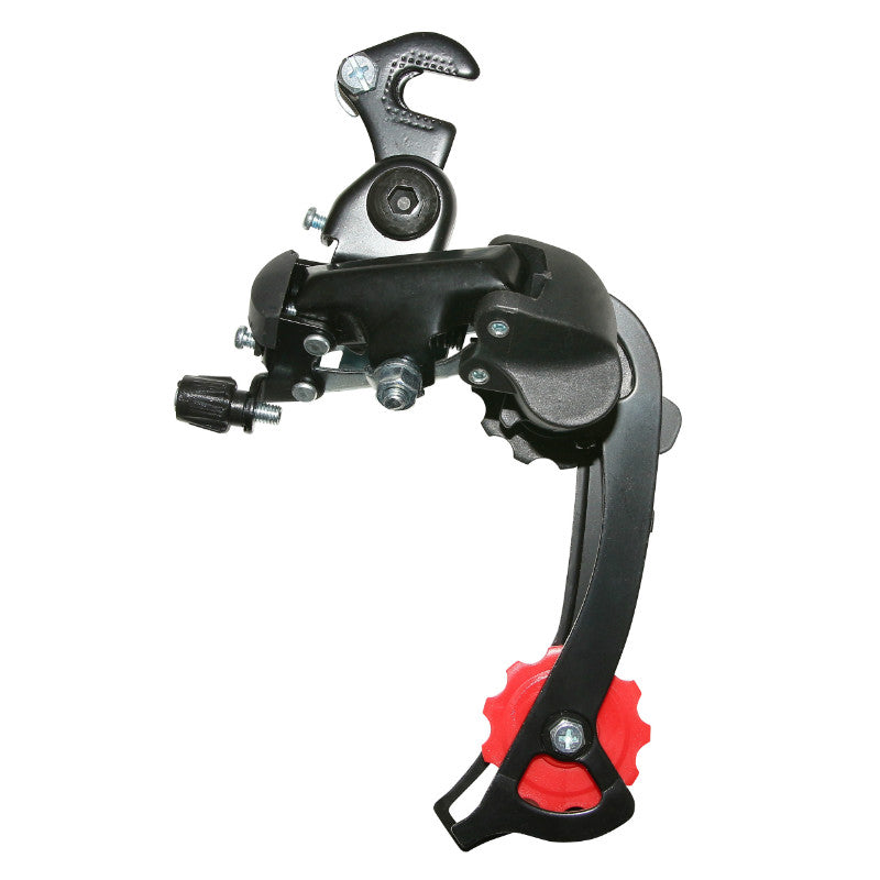 Dérailleur arrière VTT P2R TZ 7-8 vitesses chape longue avec patte