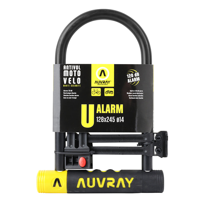 Antivol U Auvray Alarm 128 x 245 mm gris Ø 14 mm avec alarme – vue 5