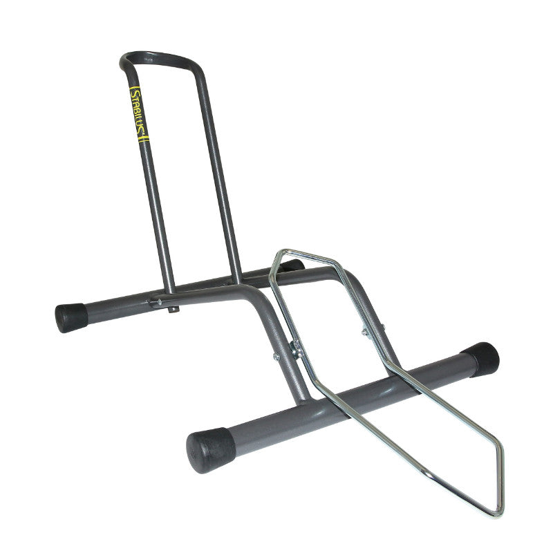 Support 1 vélo Officine Parolin Stabilus fixation roue – 26"-29" gris