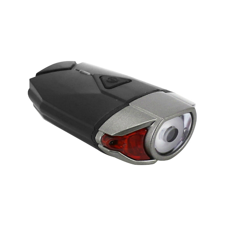 Éclairage avant USB 300 lumens noir-gris pour cintre ou casque – vue 2