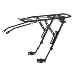 Porte-bagages arrière P2R alu noir réglable 26" à 29" – 15 kg