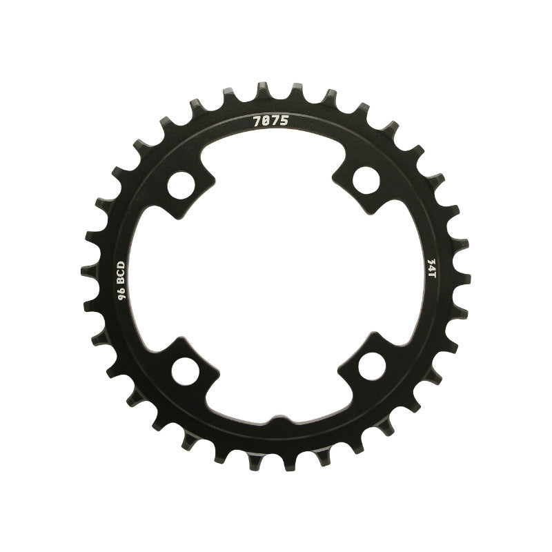 Plateau VTT Sunrace MX 96 mm mono narrow wide alu noir 10-12 v – 34