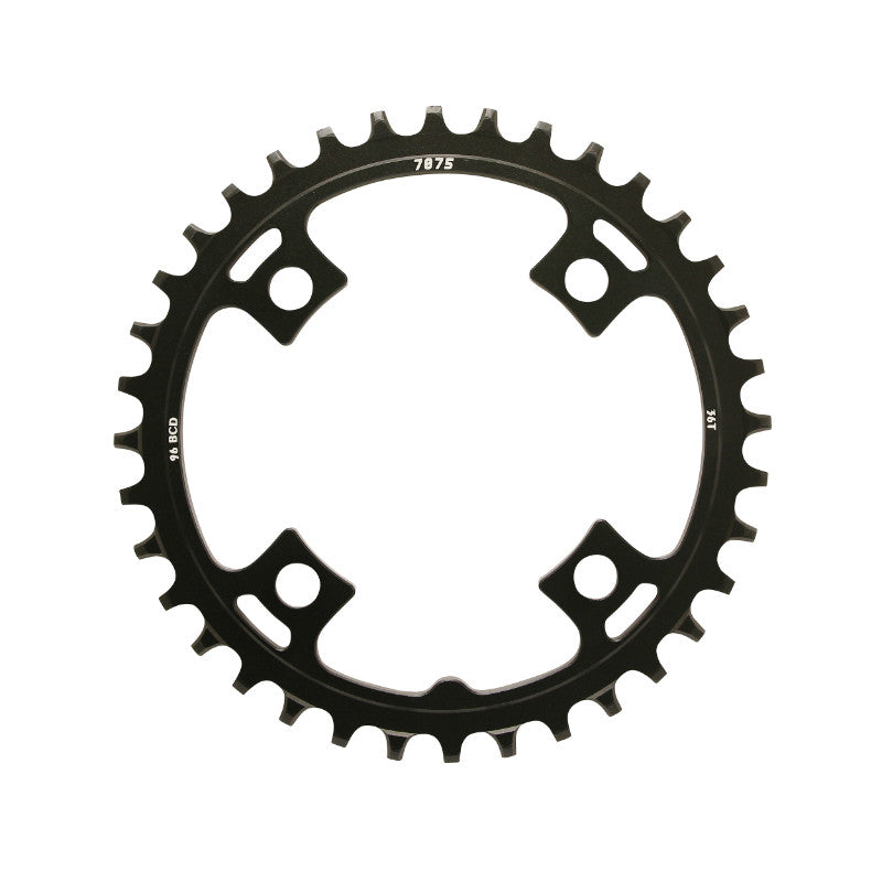 Plateau VTT Sunrace MX 96 mm mono narrow wide alu noir 10-12 v – 36