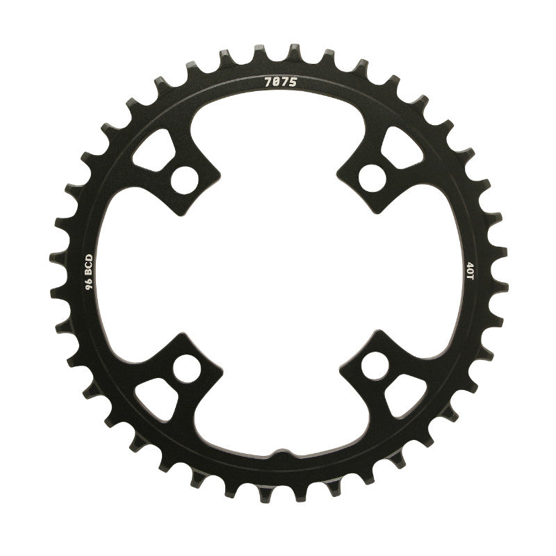Plateau VTT Sunrace MX 96 mm mono narrow wide alu noir 10-12 v – 40