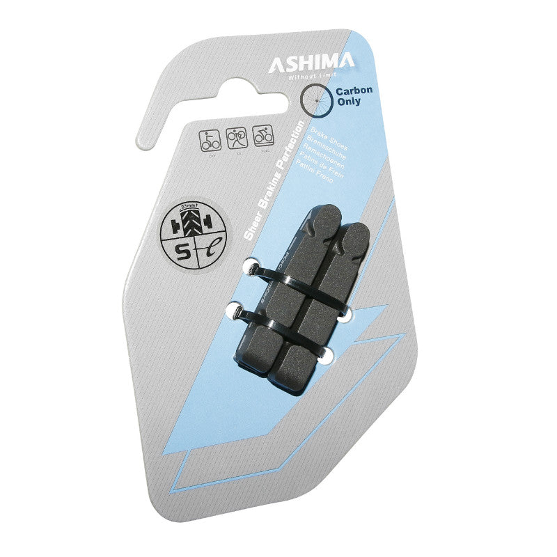Patins de frein route Ashima pour jante carbone compatibles Shimano (paire) – vue 2