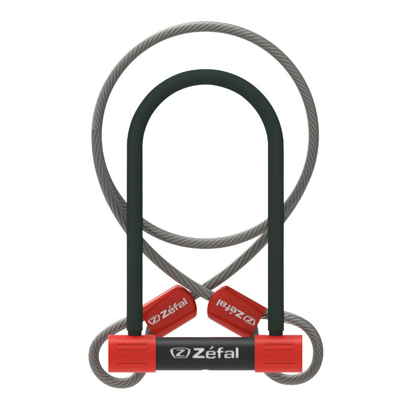 Antivol U Zefal K-Traz U13 Ø 13 mm avec support – 115 x 230 mm à clé avec câble