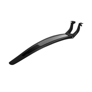 Garde-boue arrière VTT Polisport S-Mud noir sur rails de selle – 350 mm