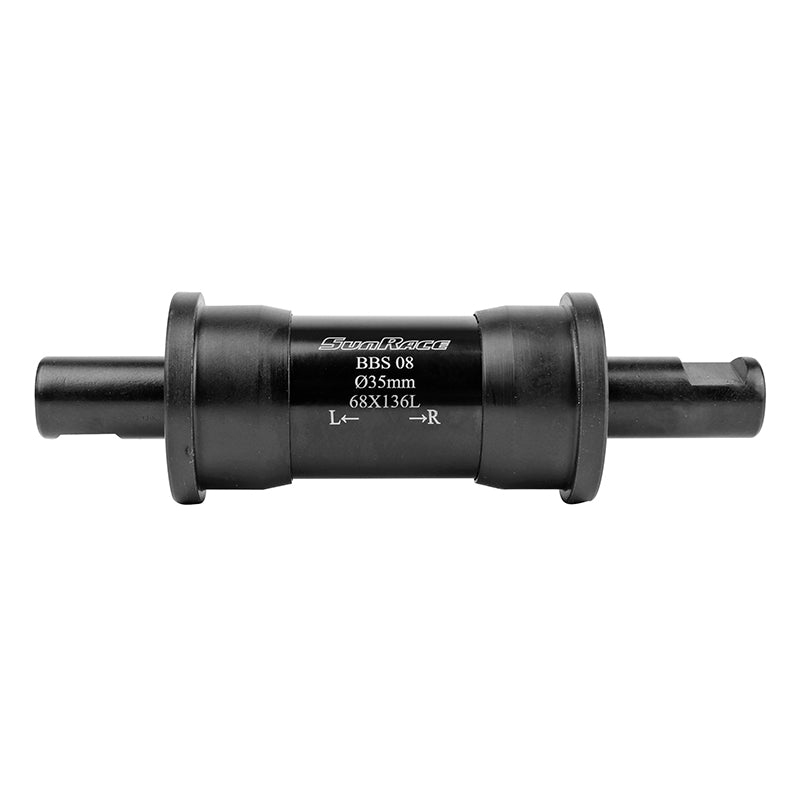 Boîtier de pédalier Sunrace à clavette 136 mm cuvettes résine à emboîter 35 mm