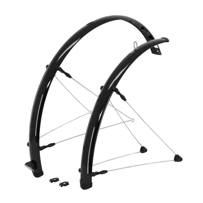 Garde-boue city-VTC 28" Stronglight E-Bike 48 mm noirs à tringles (paire)