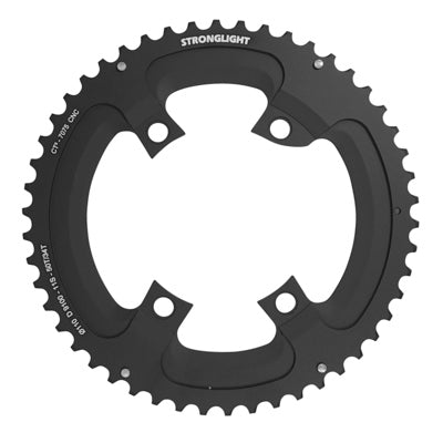 Plateau route Stronglight 4 branches 110 mm pour Shimano Dura-Ace 9100 extérieur noir CT2 11 v – 51 dents