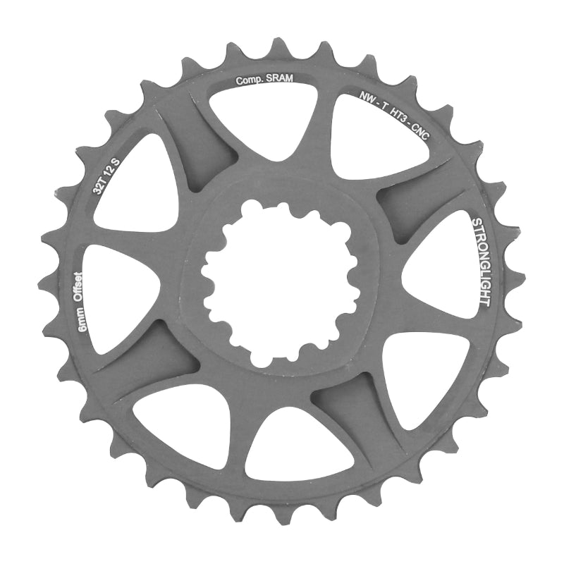 Plateau VTT Stronglight Direct Mount pour SRAM XX1-X01 mono noir HT3 12 v narrow wide déport 6 mm – 32 dents