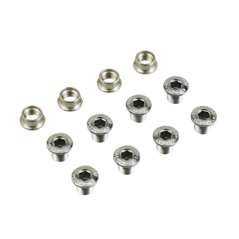 Vis de plateau VTT Stronglight double acier pour Shimano XT (jeu de 4)