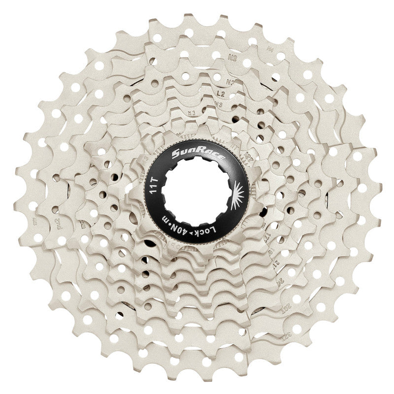 Cassette route Sunrace RS1 10 vitesses argent compatible Shimano – 11-28