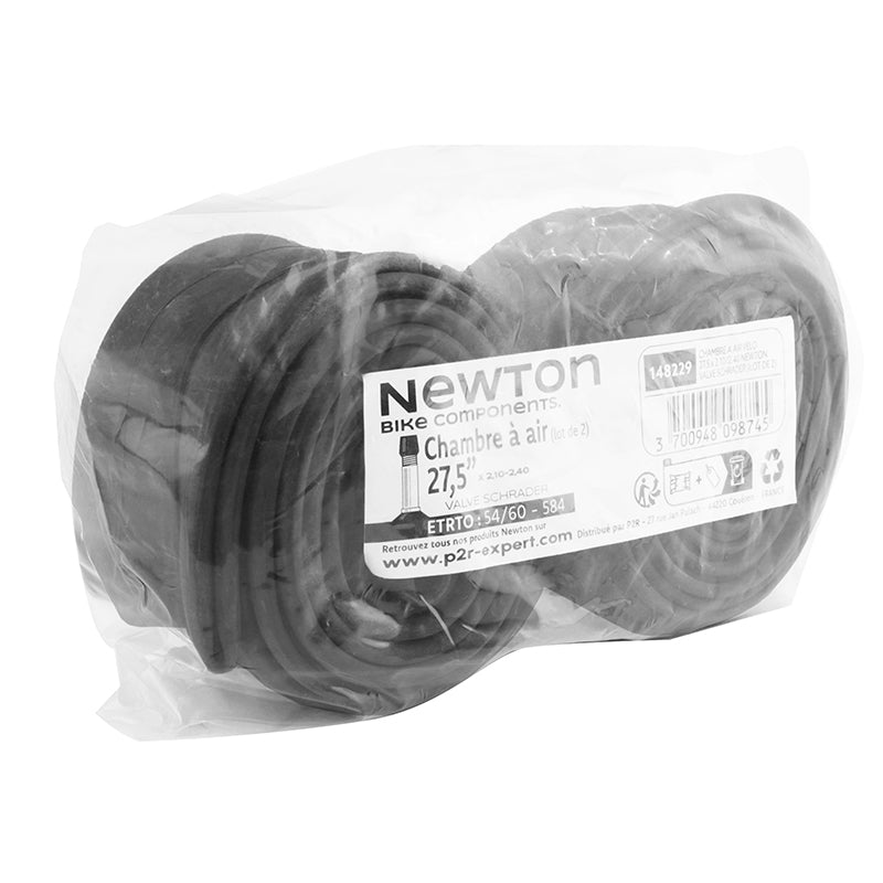 Chambres à air 27,5 x 2.10-2.40 Newton valve Schrader (lot de 2)