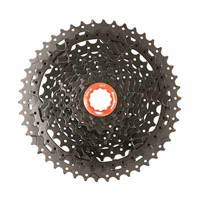 Cassette Sunrace MX3 10 vitesses 11-46 VTT noire compatible Shimano – vue 3