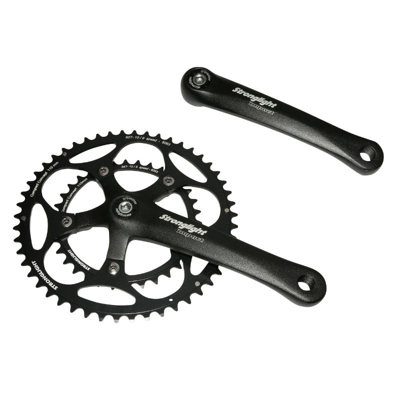 Pédalier route Stronglight Impact 9-10 vitesses noir 165 mm 48-34