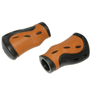 Poignées city-VTC Progrip 988 noir-marron vintage 85 mm (paire)