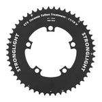 Plateau route Stronglight 4 branches 110 mm pour Shimano Dura-Ace 9000 extérieur noir CT2 11 v contre-la-montre – 51 dents