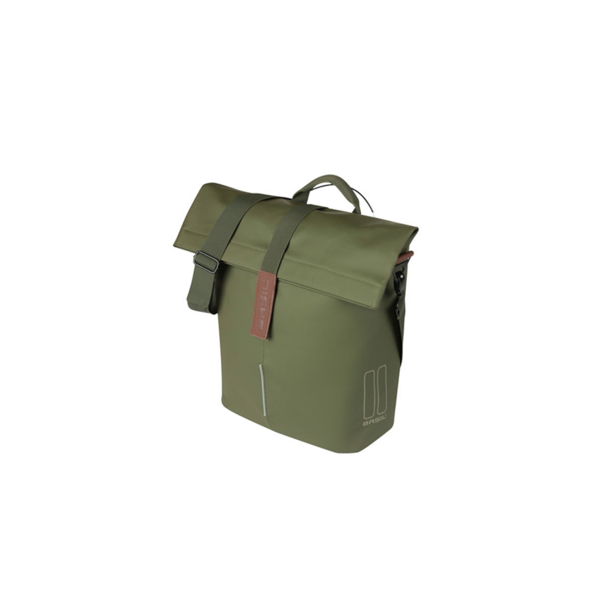 Sacoche arrière City 14-16 L BASIL – MIK Studs / Vert mousse