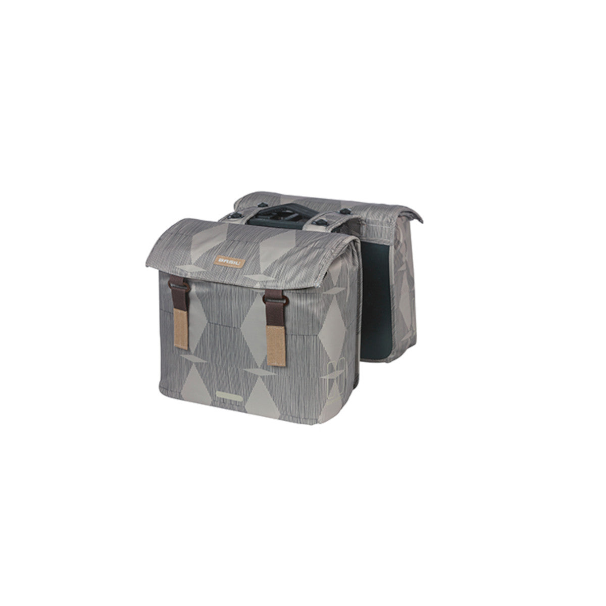 Sacoche double Elegance 40-49 L BASIL – MIK / Taupe