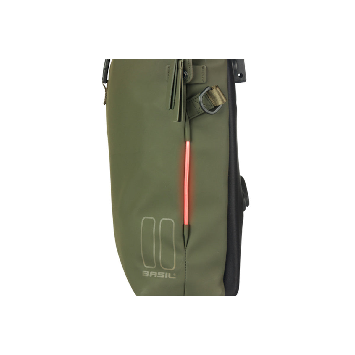 Sacoche arrière SoHo MIK Studs 17 L vert BASIL