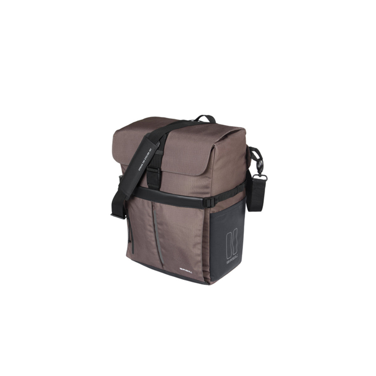 Sacoche arrière Move 15 L BASIL – MIK Studs / Brun