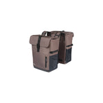 Sacoche double Move 30 L BASIL – Crochets standard / Brun