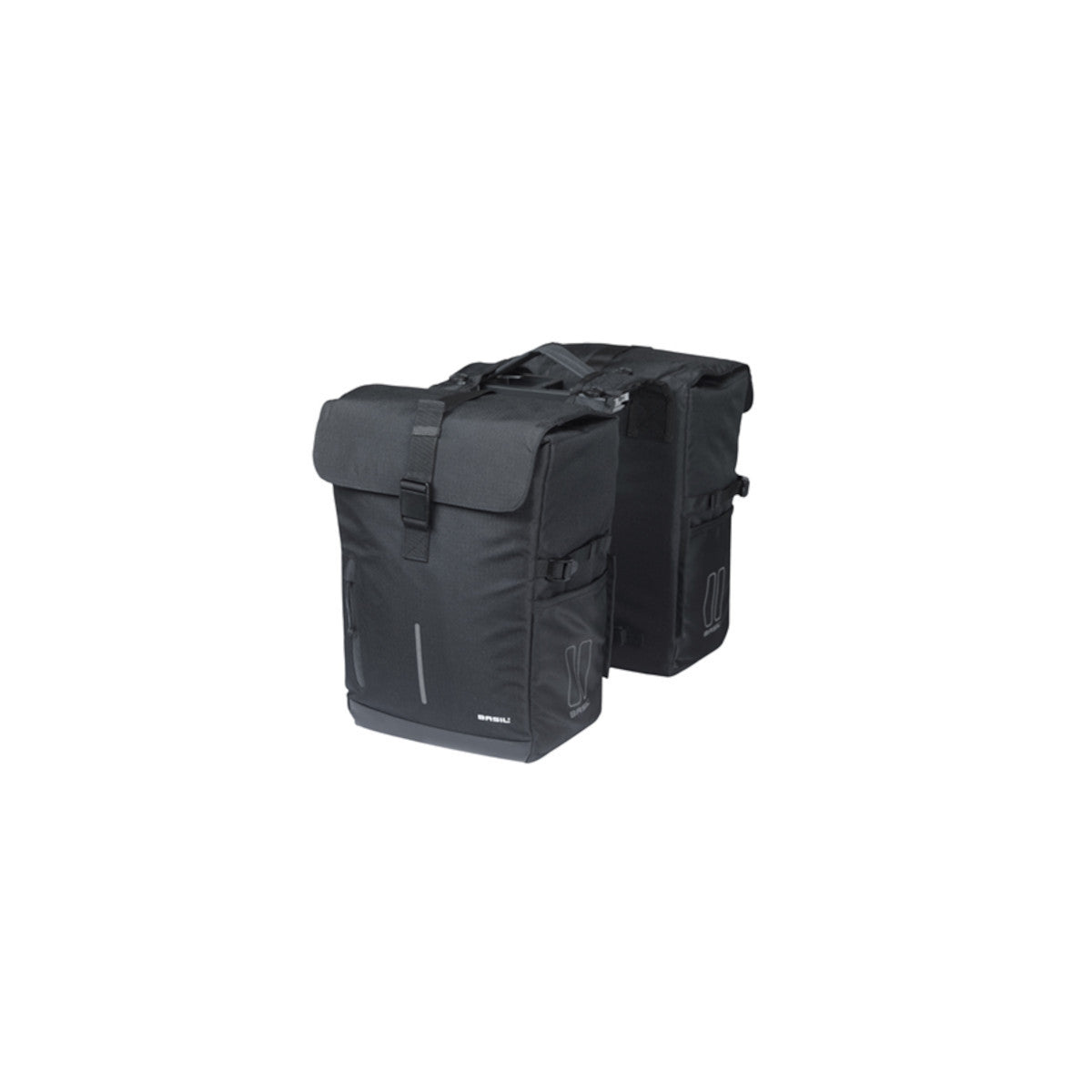 Sacoche double Move 30 L BASIL – MIK / Noir