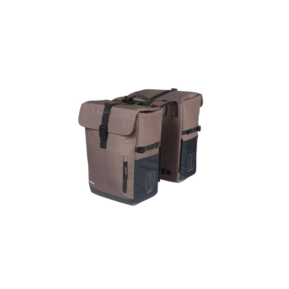 Sacoche double Move 30 L BASIL – MIK / Brun